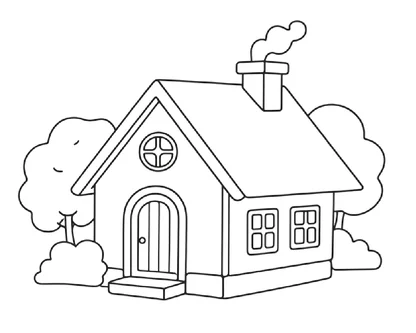 desenhos de casas para colorir e imprimir para imprimir e colorir - imagem 9